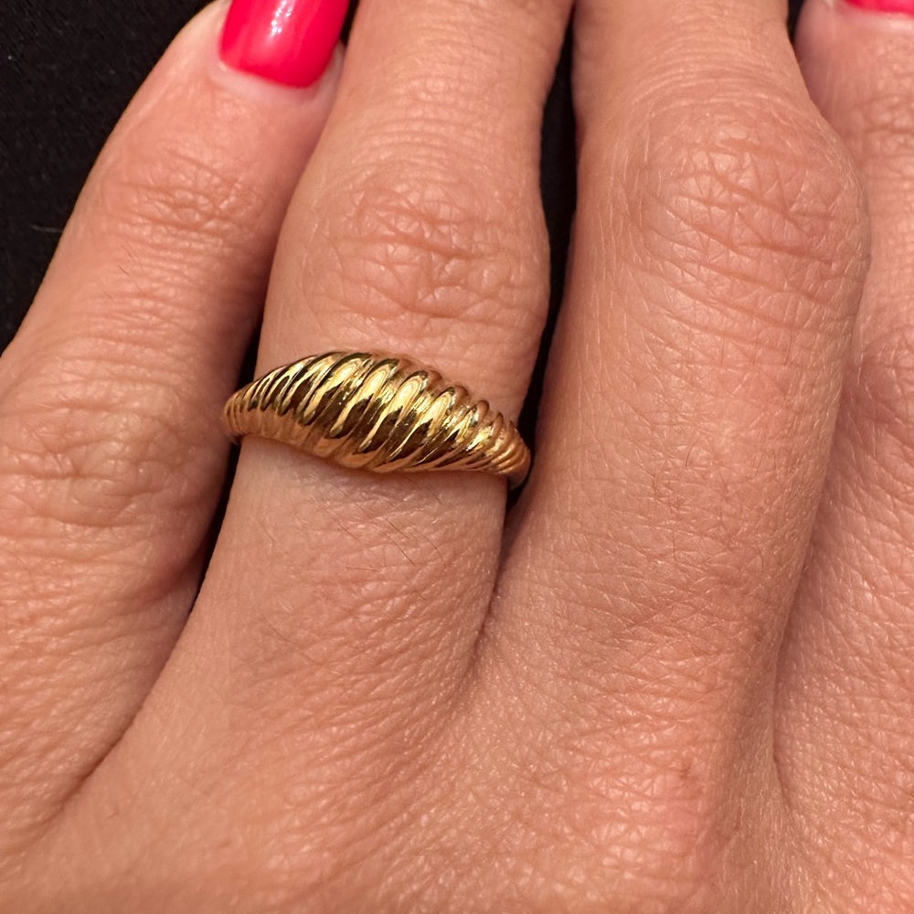 Gold plated ring